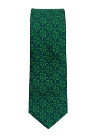 Resim Brianze 5 Cm Yeşil Desenli Slim Kravat 
