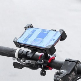 Resim AEE® Motosiklet Telefon Tutucu & Bisiklet Telefon Tutacağı 360° Döner Ayarlı Aparat -Scooter Ve Bebek Arabası Uyumlu, Kaymaz ve Güvenli ABS Plastik Malzeme 