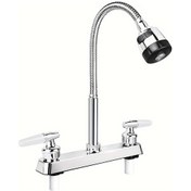 Resim Xuweiwei 8inches Apart 1 360 Derece Dönebilir Rv Mutfak Bataryası Esnek Yaylı Duş Başlıklı Kampçı Karavan 