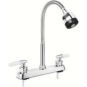 Resim Xuweiwei 8inches Apart 1 360 Derece Dönebilir Rv Mutfak Bataryası Esnek Yaylı Duş Başlıklı Kampçı Karavan 