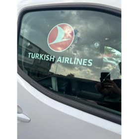 Resim Tky Baskılı Yan Cam Perde Aksesuar ’thy’ (Tüm Otolara Uygundur.) 