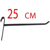 Resim Akkaya Dekorasyon 20 Adet, 25 Cm, Siyah Boyalı Tel Pano Kancası, Raf Kancası, Pano Teli, Raf Teli, Askılık Teli 