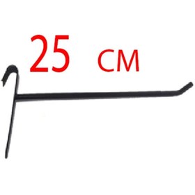 Resim Akkaya Dekorasyon 20 Adet, 25 Cm, Siyah Boyalı Tel Pano Kancası, Raf Kancası, Pano Teli, Raf Teli, Askılık Teli 