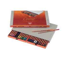 Resim Bruynzeel Design Profesyonel Kuru Boya Seti 24 Lü Çok Renkli 