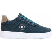 Resim 2196-dakırs Anatomik Tabanlı Erkek Keten Kumaşlı Sneakers Ayakkabı Petrol 
