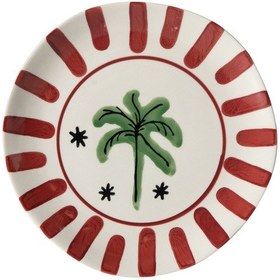 Resim Mudo Home Lısmore Pasta Tabağı Bordo 20 Cm Çok Renkli 