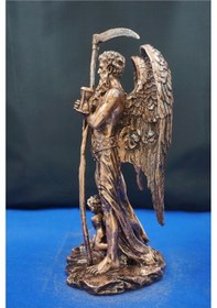 Resim Kronos Heykel Biblo Tasarım 26 Cm Mitolojik Obje, Hediyelik Ve Ev Dekor Ürünü Bakır 