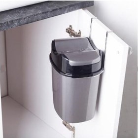 Resim Geseus Mutfak Dolap İçi Askılı Geçmeli Pratik Kapak Çöp Kovası 5, 