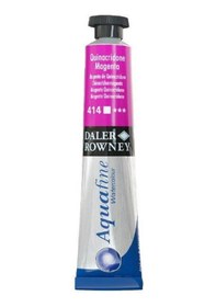 Resim Daler Rowney Aquafine Tüp Suluboya 8ml QUINACRIDONE MAGENTA 414 