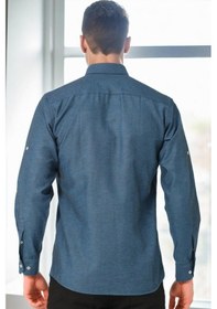 Resim G974 Dewberry Erkek Gömlek-petrol Petrol 