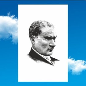 Resim Atatürk Posteri 100x150 Cm Tek Ebat 