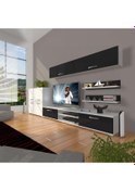 Resim Decoraktiv Eko 6y Mdf Dvd Tv Ünitesi Tv Sehpası Ceviz - Beyaz 