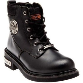 Resim Harley Davidson Jim Black Siyah Deri Erkek Bot 