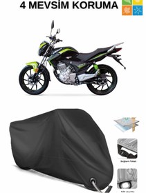 Resim AutoEN FALCON MEXICO 150 KİLİT UYUMLU SU GEÇİRMEZ MOTOSİKLET BRANDASI-SİYAH 