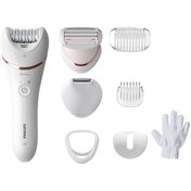 Resim Philips Essential Compact Series 8'li Islak Kuru Led Aydınlatmalı Epilasyon Aleti Beyaz 