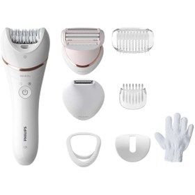 Resim Philips Essential Compact Series 8'li Islak Kuru Led Aydınlatmalı Epilasyon Aleti Beyaz 