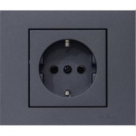 Resim Ovivo Füme Topraklı Priz 