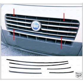 Resim Fiat Ducato Krom Ön Panjur 6 prç. 2006-2014 arası Paslanmaz Çelik 