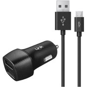 Resim Linktech C491 Araç Şarj Aleti Ve Micro Usb Kablo Set 2.4a 2x Usb 