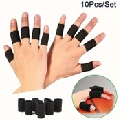 Resim 10 Adet Parmak Koruyucu: Yumuşak ve nefes alabilir naylon spor parmak koruyucular, spor yaralanmalarını önler; eklem koruması; tırmanış için korumalı; ergonomik tasarım; hafif parmak koruyucular 