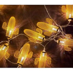 Resim Hdmarketim Kaktüs10'lu Dekoratif Led Lamba (2 Metre) 