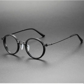 Resim Moonbıffy Fotokromik Anti Mavi Işın Bilgisayar Gözlüğü - Vintage Yuvarlak Çerçeve - Göz Yorgunluğu Önleyiciblack51gri Gri 