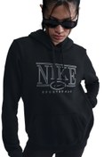 Resim W NSW CLUB FLC STD GX Siyah Kadın Sweatshirt Nike