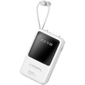 Resim eNerRX Enerx 10.000 mAh 2A Dahili Kablolu Powerbank Beyaz 