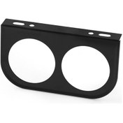 Resim Araba Modifiye Edilmiş 2 Delikli Gösterge Montaj Paneli 2-1/16 İnç 52mm Çift Delikli Metal Gösterge Braketi Tabanı 1263 