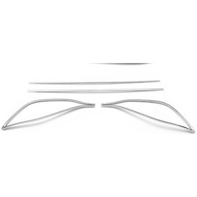 Resim Vw Volkswagen Golf 8 Hb Uyumlu Egzoz Görünümü 4 Parça 2020 Ve Sonrası Paslanmaz Krom 