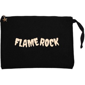 Resim Dark Rock Musıc Siyah Clutch Astarlı Cüzdan / El Çantası - Siyah 