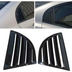 Resim Honda Civic Fd6 Kelebek Cam Kaplama Vizör Parlak Siyah 