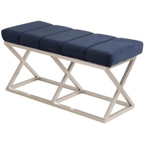 Resim evodeko Lacivert Bench Puf 
