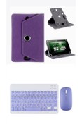 Resim corcishop LENOVO Tab P11 1.Nesil J606F Kılıf Universal Standlı Kablosuz Bluetooth Klavye Mouse Set 