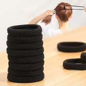 Resim 200/100/60/20 Paket Siyah Yüksek Esneklikli Saç Lastikleri - Kadınlar için Yumuşak Esnek Saç Bantları, Şık Minimalist Tasarım, At Kuyruğu, Topuz ve Örgüler için Sağlam Tutuş, Günlük Kullanım & Özel Günler, Kalın Saçlar İçin Saç Aksesuarları, Örgü Saç Stili, Basit Tarz, Moda Severler 
