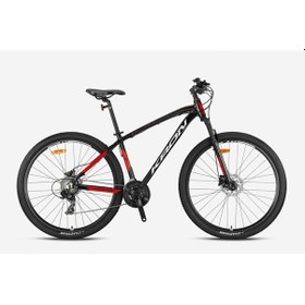 Resim Kron Xc 100 27,5 Jant Hidrolik Disk Alüminyum Kadro 21 Vites Dağ Bisikleti Siyah Gri Kırmızı Siyah - Kırmızı 