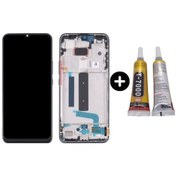 Resim Xiaomi Mi 10 Lite 5g Uyumlu Çıtalı Hk Lcd Ekran Dokunmatik Siyah + B7000 