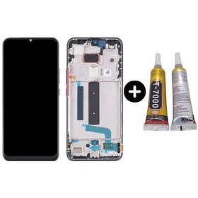 Resim Xiaomi Mi 10 Lite 5g Uyumlu Çıtalı Hk Lcd Ekran Dokunmatik Siyah + B7000 