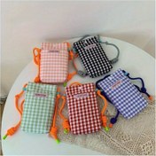 Resim Kore Stili Mini Crossbody Çanta - Şık Siyah Naylon Omuz Çantası Fermuarlı Kapanış ile, Alışveriş ve Günlük Kullanım için Mükemmel, Moda Küçük Kare Tasarım, Güvenli Seyahat Çantası | Trendy Mini Çanta | Dayanıklı Naylon Malzeme 