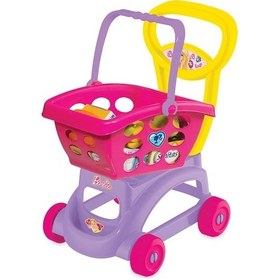 Resim Barbie Sepetli Market Arabası 9728 