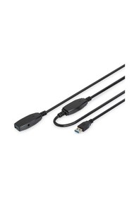 Resim Digitus Usb 3.0 Usb Repeater / Uzatma Kablosu, 15 Metre Digitus Active Usb 3.0 Extension Cable, 15 M-20168 