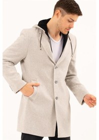 Resim Plt8376 Dewberry Erkek Palto-Desenli Bej-Desenli Bej 