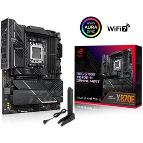 Resim ASUS ROG STRIX X870E-H GAMING WIFI7 Soket AM5 AMD X870E DDR5 8000+MT/s(OC) Wi-Fi 7 ATX Anakart 