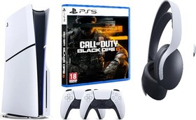 Resim Playstation 5 slim + 2.kol dualsense + ps5 Pulse 3D Kulaklık + Ps5 COD Black Ops 6 ( İthalatçı Garantili ) 