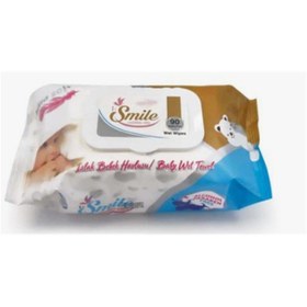 Resim Smile 90lı Islak Mendil Alcohol&paraben Free Islak Bebek Havlusu 