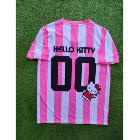 Resim Hello Kity Pembe Çizgili Yetişkin FORMA-HD1199 