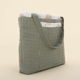 Resim Bebek Bakım Çantası - Haki Muslin - Yeşil Gökkuşağı 