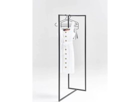 Resim Abronya Açık Gardırop Metal Dolap Ceket Askılığı Siyah Renk 1 Adet 