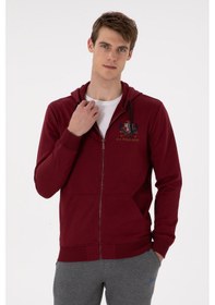 Resim U.s. Polo Assn. Erkek Bordo Hırka Örme 50293649-vr014 Bordo 
