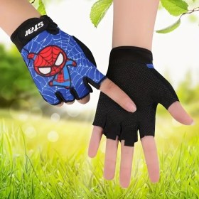 Resim Bga Çocuk Eldiveni Bisiklet Paten Spor Outdoor Kamp Eldiveni 